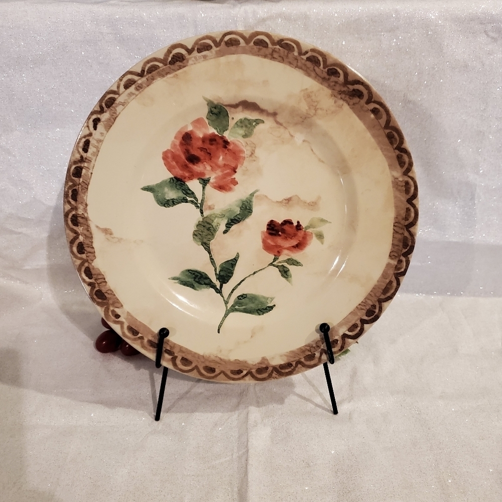 𝅺222 FIFTH Dinner Plate Florence 10.5" Replacement - Rose